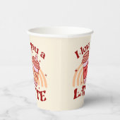 私はあなたを愛するラテ | かわいいコーヒーカッププン 紙コップ (右)