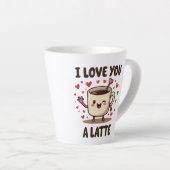 私はあなたを愛するラテ カフェラテマグ (右アングル)