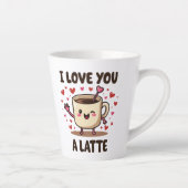私はあなたを愛するラテ カフェラテマグ (右)