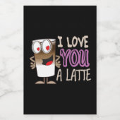 私はあなたを愛するラテ フードラベル (シングルラベル)