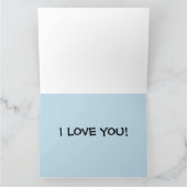 私はあなたを愛するロマンチックなビーチトロピカルカード カード (内部)