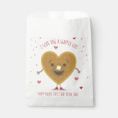 私はあなたを愛するワッフルロットハートキッズバレンタイン フェイバーバッグ (正面)