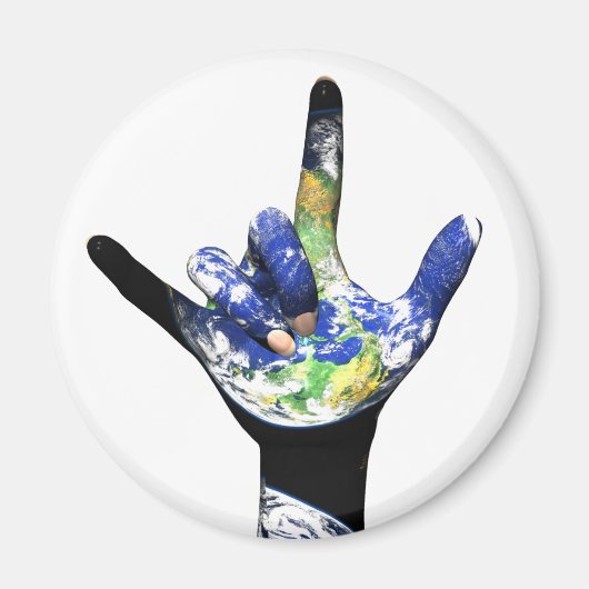 私はあなたを愛する地球の磁石 マグネット (正面)