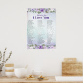 私はあなたを愛する壁のプリント、デジタルダウンロードプリント ポスター (キッチン)