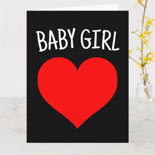 私はあなたを愛する女の子ロマンチックなグリーティングカード カード (黄色い花)