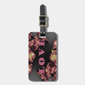 私はあなたを愛する宇宙コンステレーションパターンアートデザイン ラゲッジタグ (正面縦)