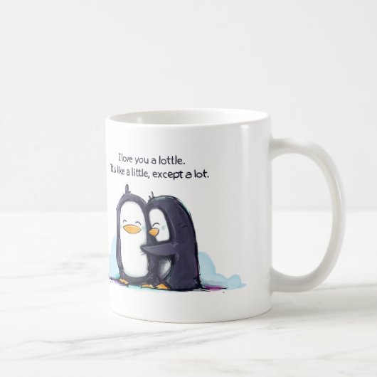 私はあなたを愛する小さなペンギン – Mug コーヒーマグカップ (右)