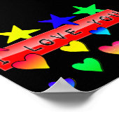 私はあなたを愛する小さなポスター ポスター (角)