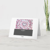 私はあなたを愛する愛する私の愛のバレンタイン素敵なモノグラム カード (裏面)