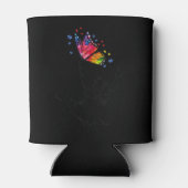 私はあなたを愛する手指言語バタフライパズルパイ 缶クーラー (裏面)