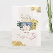 私はあなたを愛する手紙ヴィンテージバレンタインホリデーカード サンキューカード (正面)