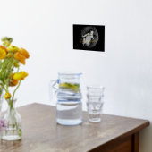 私はあなたを愛する文字金ゴールドハート |写カスタム真 箔ポスター (レイダウン (キッチン))