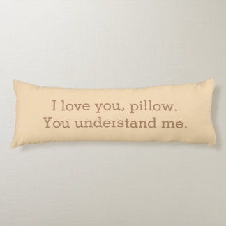 私はあなたを愛する枕あなたが私を理解引用文 ボディピロー