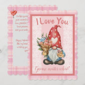 私はあなたを愛する格言ヴァレンティーンズデイフラットカード シーズンカード (正面/裏面)