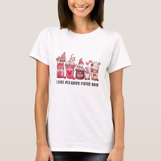 私はあなたを愛する格言物質 Tシャツ (正面)