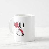 私はあなたを愛する格言 コーヒーマグカップ (正面左)