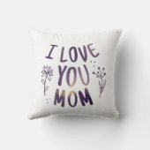 私はあなたを愛する母フローラ母の日ギフトアイディア クッション (裏面)