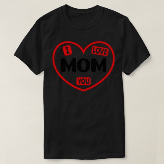 私はあなたを愛する母1 Tシャツ (デザイン正面)