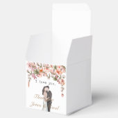 私はあなたを愛する水の色のフローラ結婚のギフト新婚 フェイバーボックス (オープン)