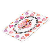 私はあなたを愛する水彩ハート マグネット (左側)