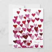 私はあなたを愛する水色ハートバレンタインデーのカード シーズンカード (正面)