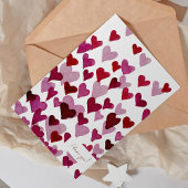 私はあなたを愛する水色ハートバレンタインデーのカード シーズンカード