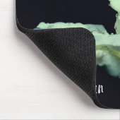 私はあなたを愛する白いバラパーソナライズされたブド マウスパッド (コーナー)