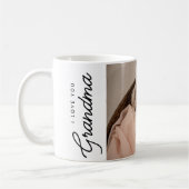 私はあなたを愛する祖母の写真から子供 コーヒーマグカップ (左)