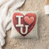 私はあなたを愛する私を愛する装飾用クッション クッション (ブランケット)