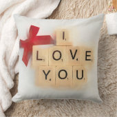 私はあなたを愛する装飾用クッション クッション (ブランケット)
