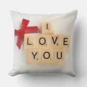私はあなたを愛する装飾用クッション クッション (正面)