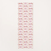 私はあなたを愛する赤いハート金ゴールドリボンバレンタインデン2側 ヨガマット (正面)