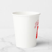 私はあなたを愛する赤いハート 紙コップ (右)