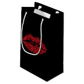 私はあなたを愛する赤い唇抱き枕 スモールペーパーバッグ (裏面アングル)