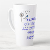 私はあなたを愛する過去月のすべての天国に カフェラテマグ (左アングル)