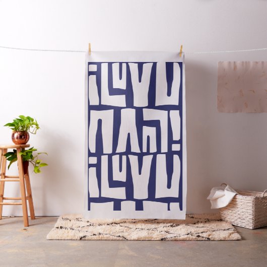 私はあなたを愛する部族 ファブリック (インサイチュ)