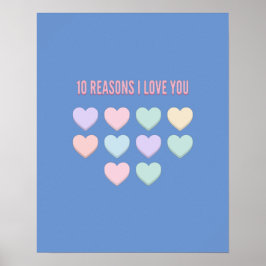 私はあなたを愛する10の理由 – 10誕生日ギフト ポスター