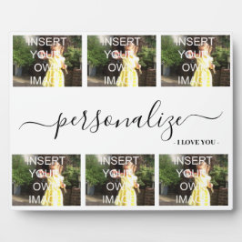 私はあなたを愛する6つのフォトコラージュカスタムのギフトプラーク フォトプラーク