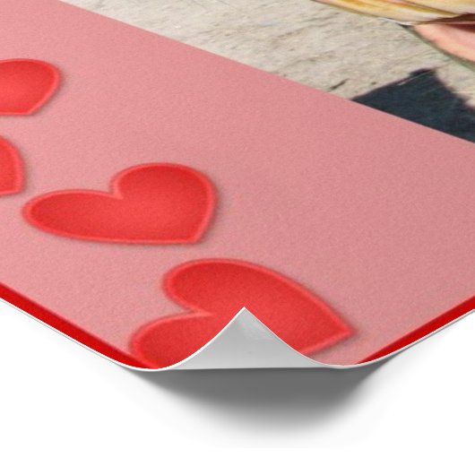 "私はあなたを愛する"馬のプリントカスタマイズ ポスター (角)