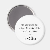 私はあなたを愛する(i<3u)方程式 マグネット (正面/裏面)
