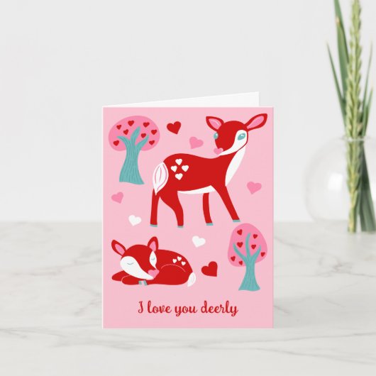 私はあなたを愛するDeelly Valentines カスタム Day カード (正面)