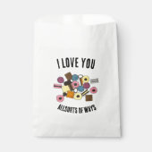 私はあなたを愛するLicorice Allsortsバレンタインデーお菓子 フェイバーバッグ (正面)
