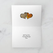 私はあなたを愛カスタムする写真レオパードとトラプリント カード (内部)