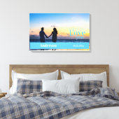 私はあなたを愛カスタムする写真記念日の延長 キャンバスプリント (インサイチュ (寝室))