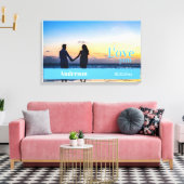 私はあなたを愛カスタムする写真記念日の延長 キャンバスプリント (インサイチュ (リビング))