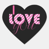 私はあなたを愛スタイリッシュするトレンディーシックガーリーフォントスクリプト ハートシール (正面)