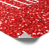 私はあなたを愛フェイクするグリッターまたはあなた自身の文字 ポスター (角)