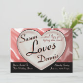 私はあなたを愛結婚する婚約シャワー招待状 招待状 (スタンド正面)