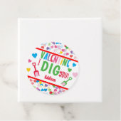 私はあなたを掘るショベルンバレンタインスクールメッセージカード フェイバータグ (インサイチュ)