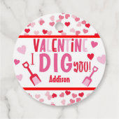 私はあなたを掘るショベルンバレンタインスクールメッセージカード フェイバータグ (裏面)